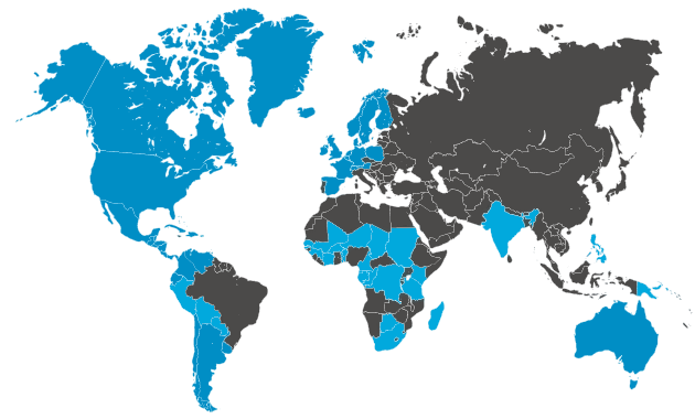 verdenskort blå grå