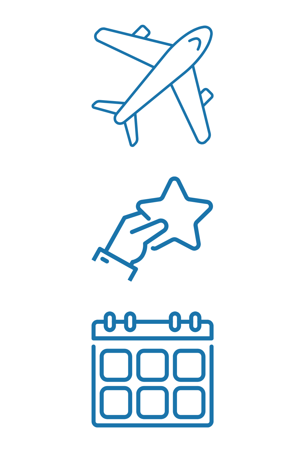 fly kalender event symboler